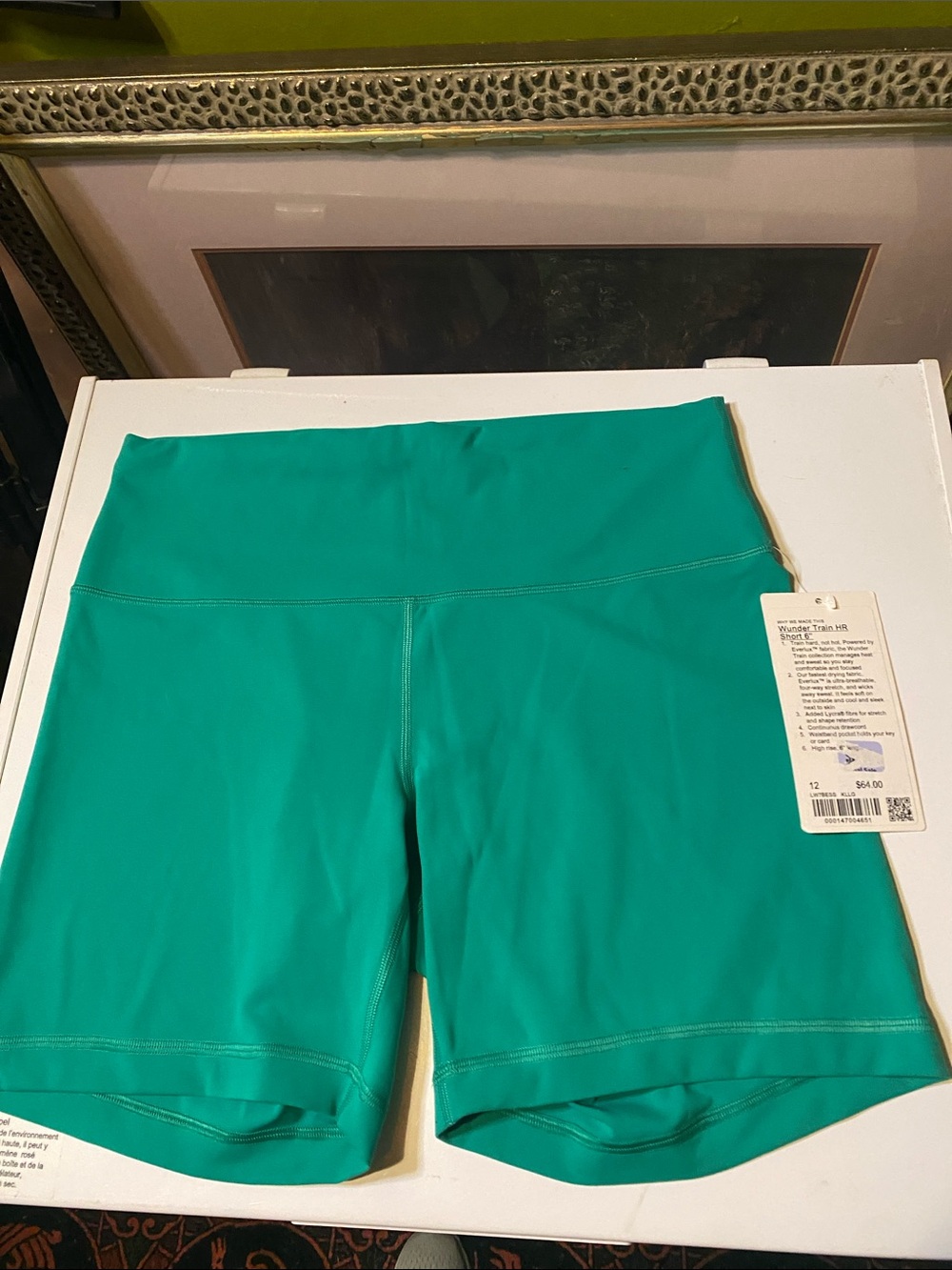 Lululemon High-Waist Teal Active Shorts